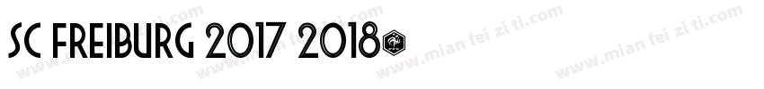 SC Freiburg 2017 2018字体转换